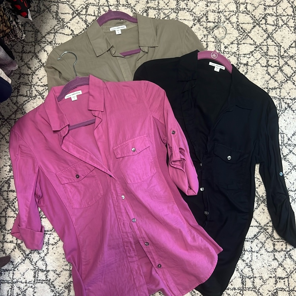 3 James Perse Button Up Shirts